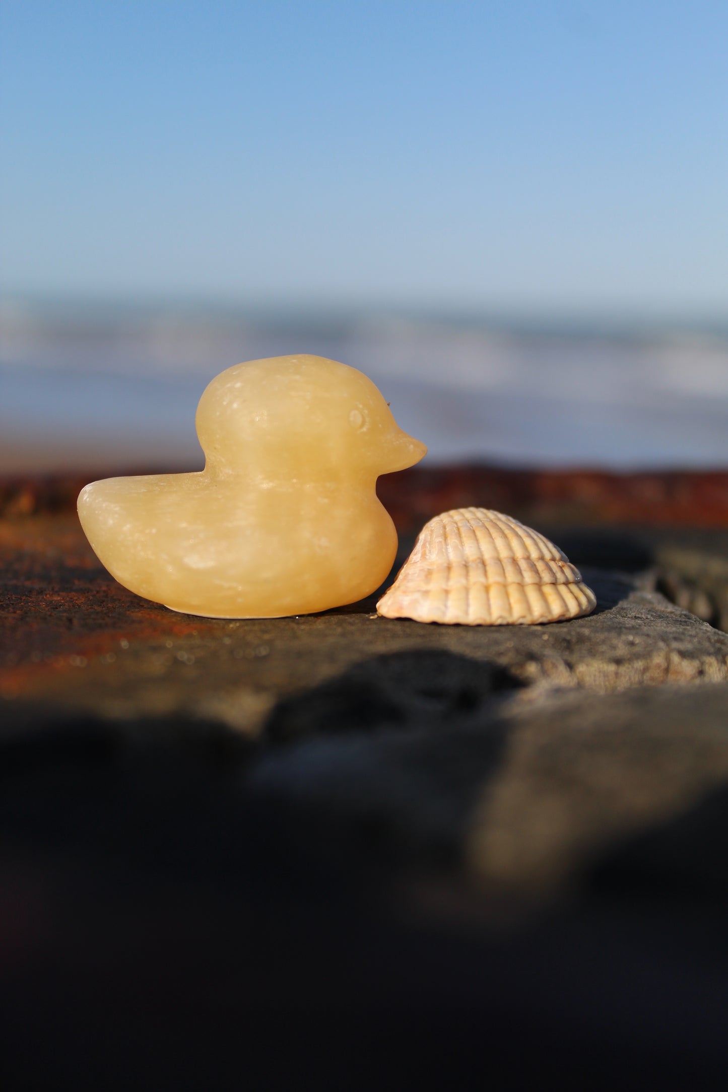 Orange Calcite Duck