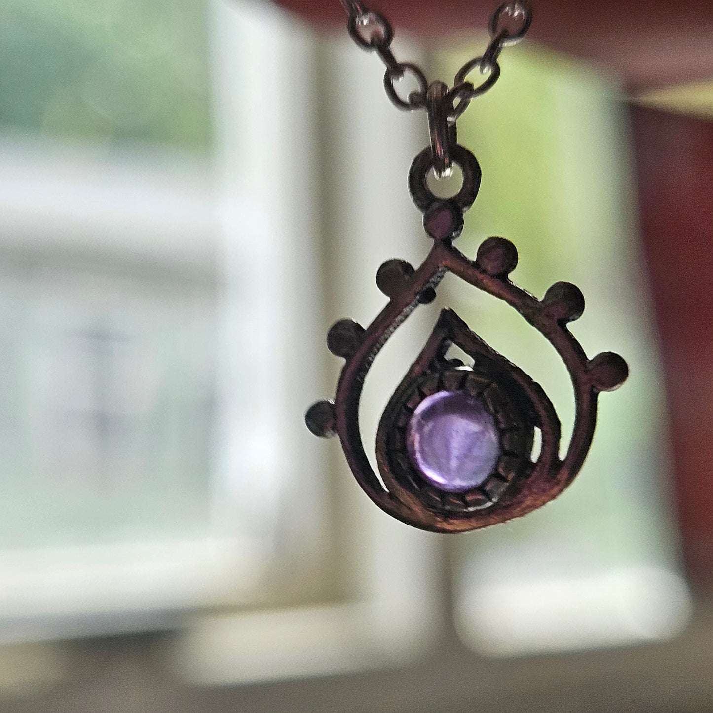 Sterling Silver Amethyst Necklace