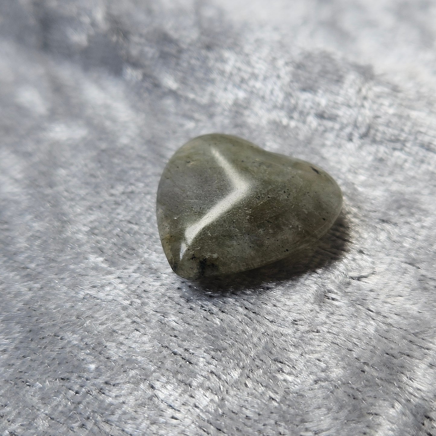 Mini Labradorite Heart Carving