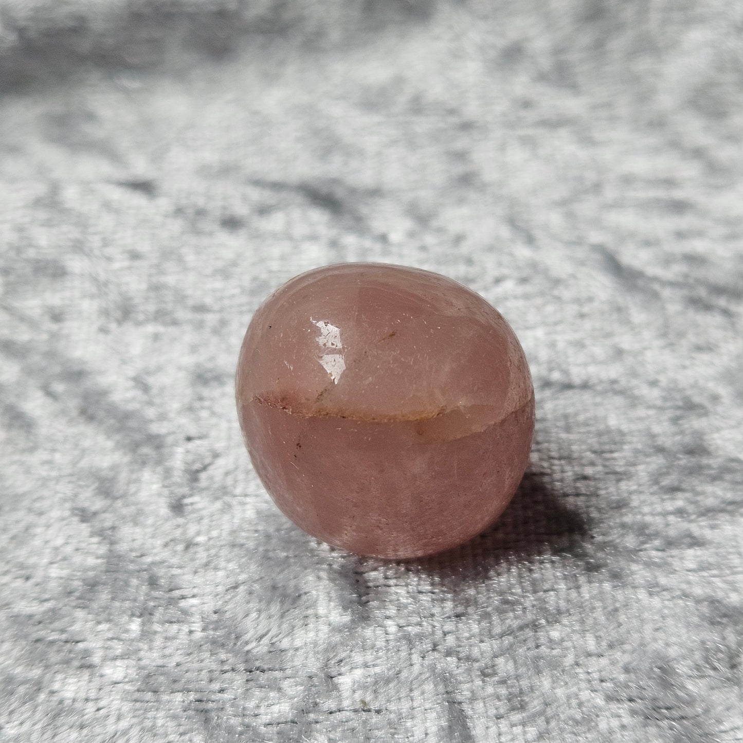 Rose Quartz Tumble with Golden Healer Inclusions