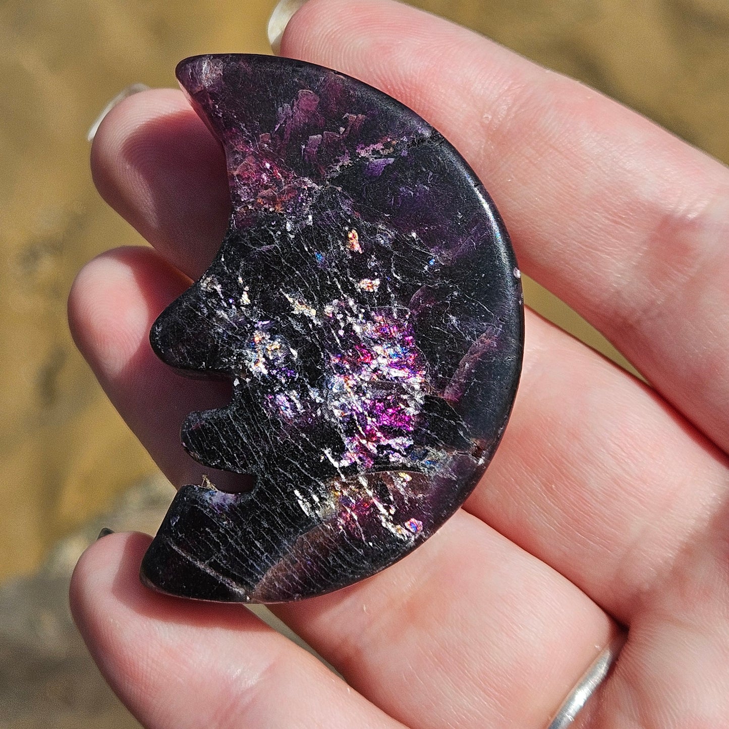 Fluorite Moon Face